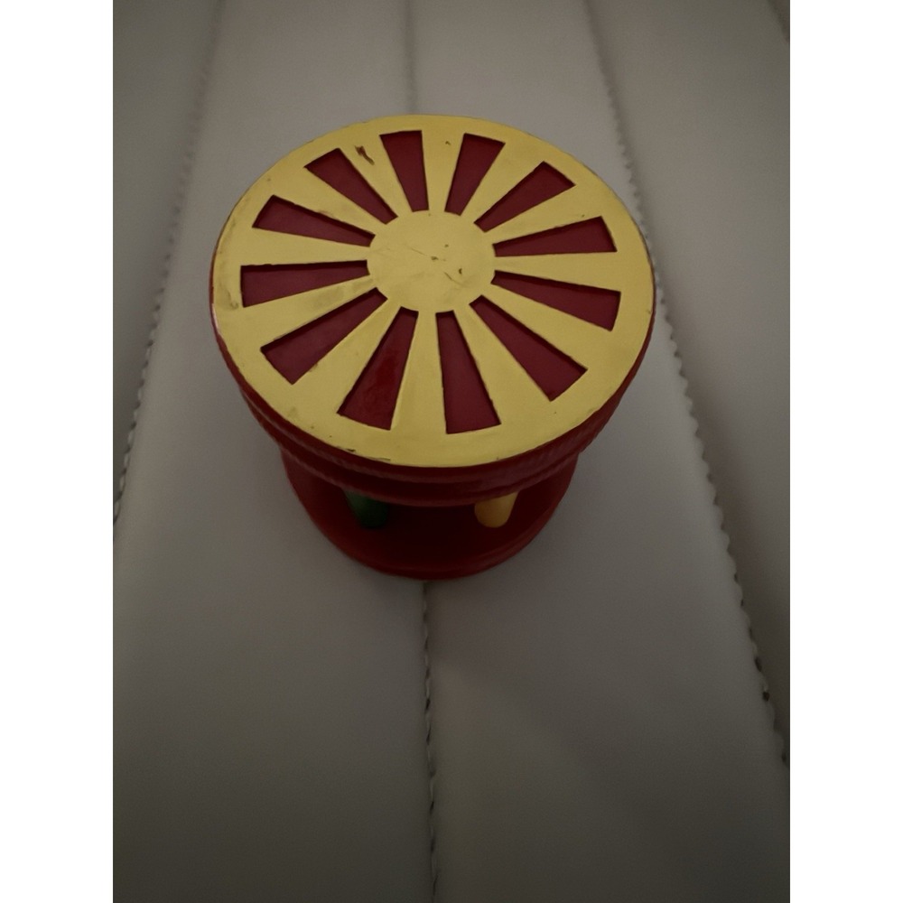 Wooden Toy by Brio Wood Made in Sweden Rattle with Bell VTG 2.5"